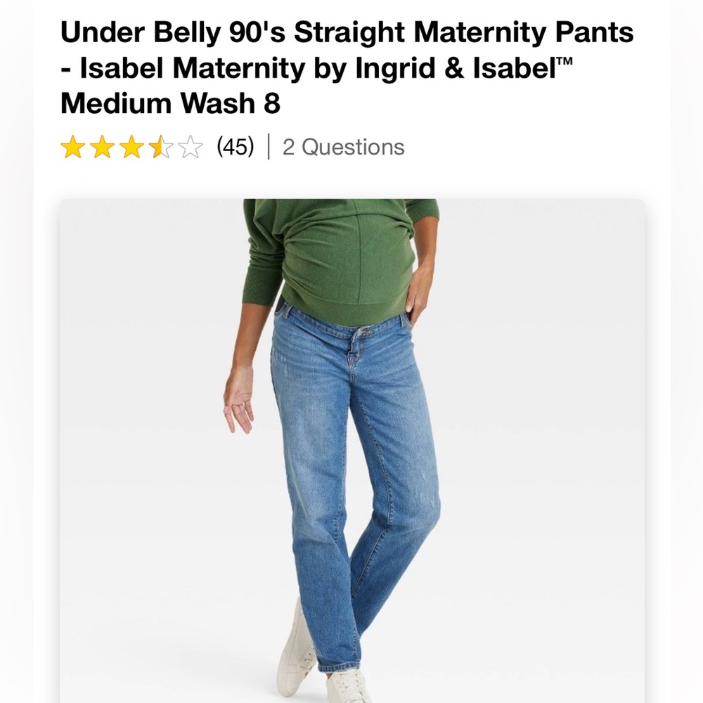 Ingrid & Isabel maternity jeans